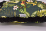 Leopard velvet cushion