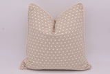 "Home is Where the Heart is" - Pompom Cushion (Oatmeal trim)
