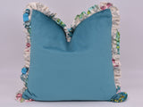 "New Chapel" (Peacock) Pom pom Cushion